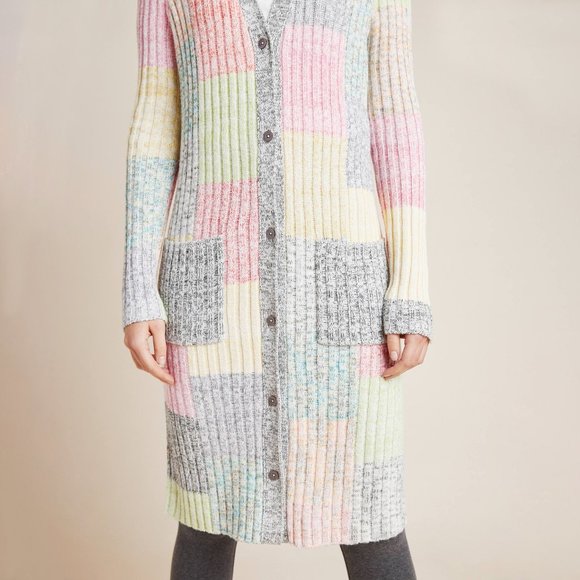 Anthropologie Multicolor Patchwork Cardigan - Picture 6 of 8